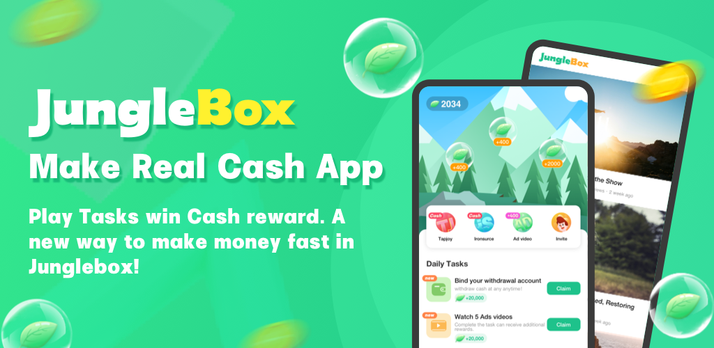 Junglebox Aplikasi Penghasil Uang Digital yang Memungkinkan Anda Mendapatkan Hadiah dengan Mudah Menggunakan Ponsel Anda.